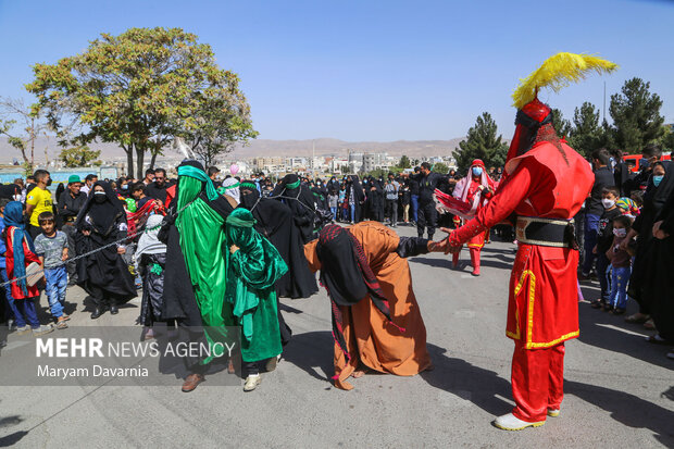 مراسم عزاداری جاماندگان اربعین حسینی در بجنورد‎‎