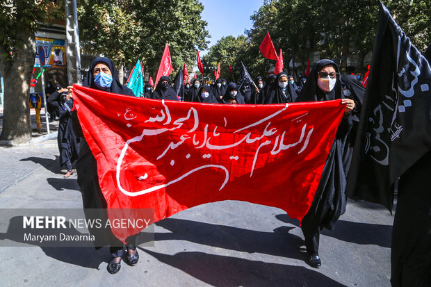 مراسم عزاداری جاماندگان اربعین حسینی در بجنورد‎‎