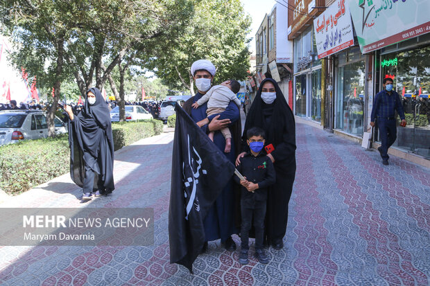 مراسم عزاداری جاماندگان اربعین حسینی در بجنورد‎‎