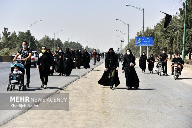 راهپیمایی جاماندگان اربعین در اصفهان