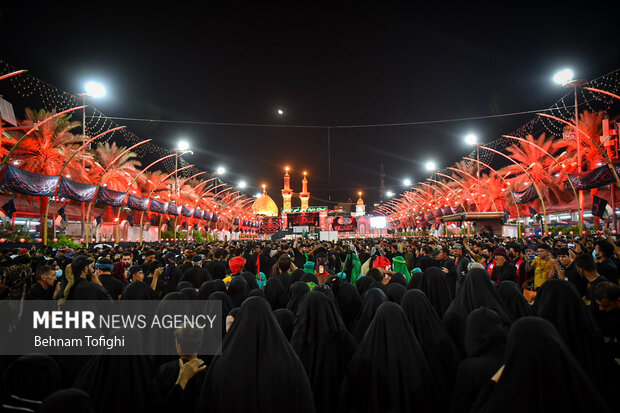 إحياء ليلة اربعين الامام الحسين عليه السلام في كربلاء/ بالصور