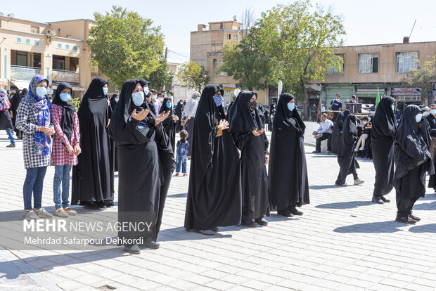 مراسم پیاده‌روی جاماندگان اربعین حسینی در گلپایگان برگزار شد