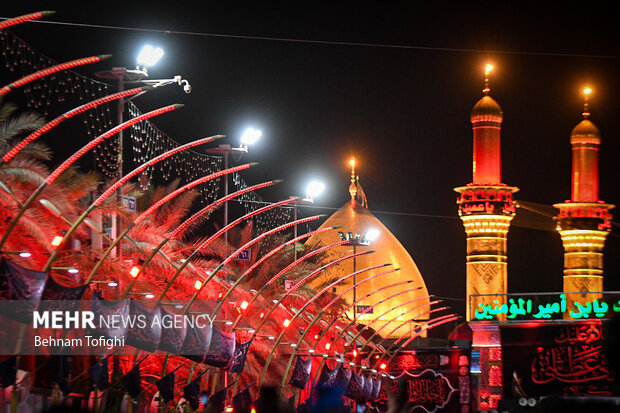 إحياء ليلة اربعين الامام الحسين عليه السلام في كربلاء/ بالصور