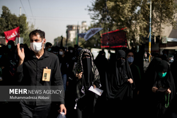 مراسم راهپیمایی جاماندگان اربعین حسینی(ع) در تهران-۲