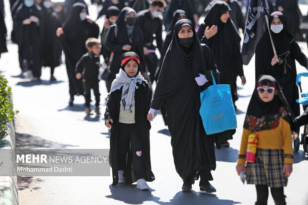 پیاده روی بازماندگان اربعین در اردبیل