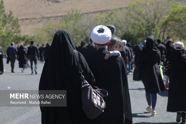 مراسم راهپیمایی جاماندگان اربعین حسینی در زنجان
