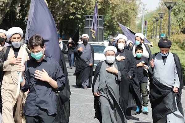 مراسم جاماندگان پیاده‌روی اربعین در حوزه علمیه مروی برگزار شد