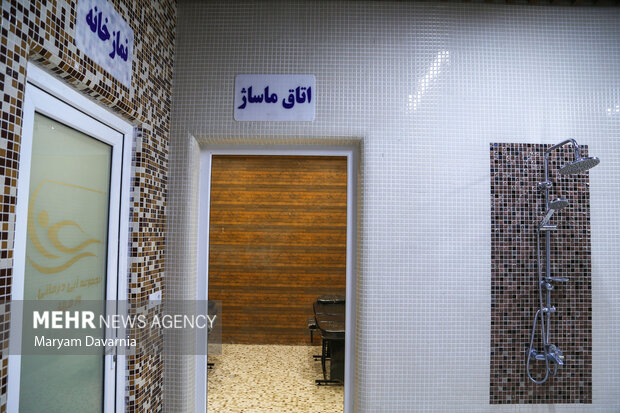 افتتاح مرکز آبی درمانی باحضور سردار سلیمانی در بجنورد