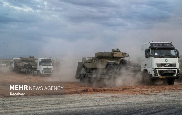 Iran Army military drill in NW borders