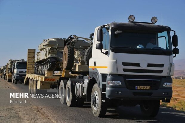 Iran Army military drill in NW borders