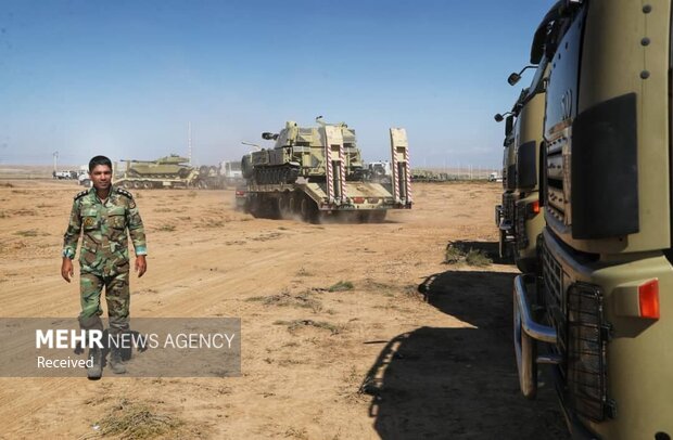 Iran Army military drill in NW borders