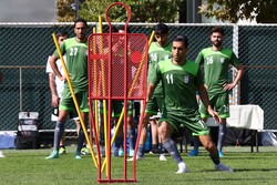 تیم ملی فوتبال ایران در حباب ضدکرونا پیش از دیدار با امارات