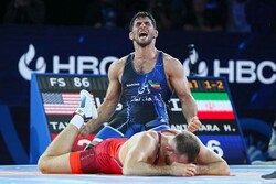 Ghasempour wins Iran’s 3rd gold at World Wrestling C'ships