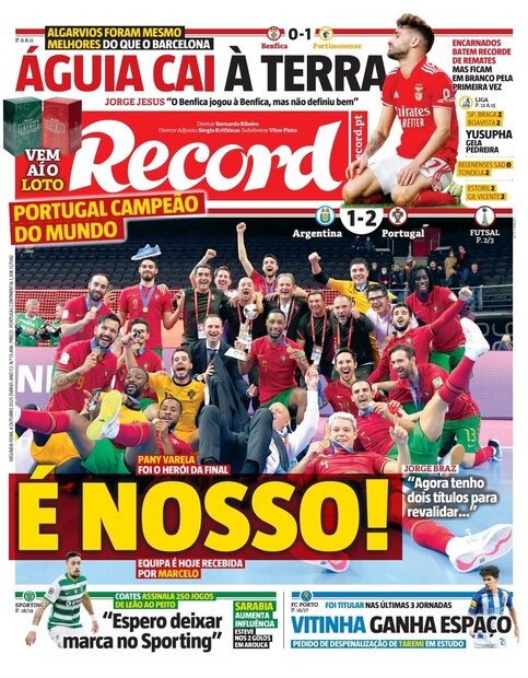 بازتاب نخستین قهرمانی پرتغال در جام جهانی فوتسال/ «این ما هستیم»