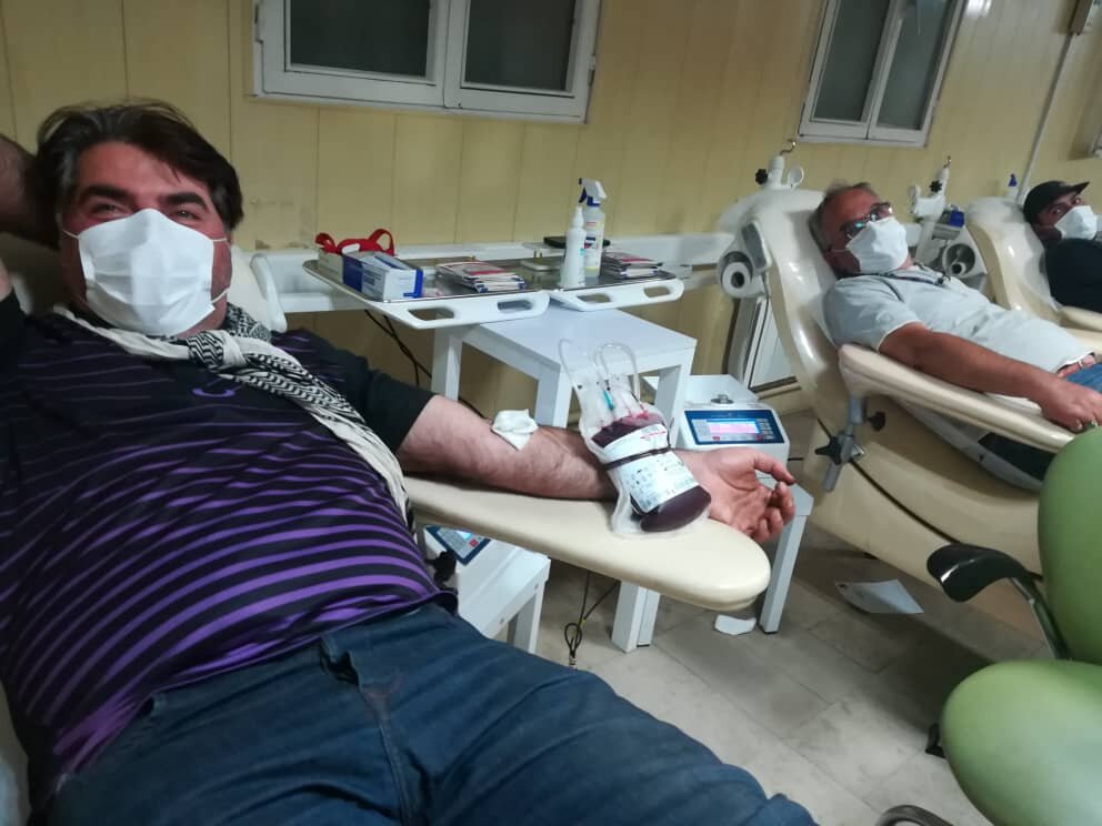 اهداء خون عوامل ساخت سریال «سنجرخان» در سنندج