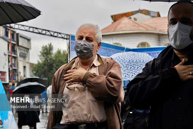 عزاداری امام حسنی ها در میدان شهدای ذهاب <a href='https://sayeb.ir/tag/%d8%b1%d8%b4%d8%aa'>رشت</a>
