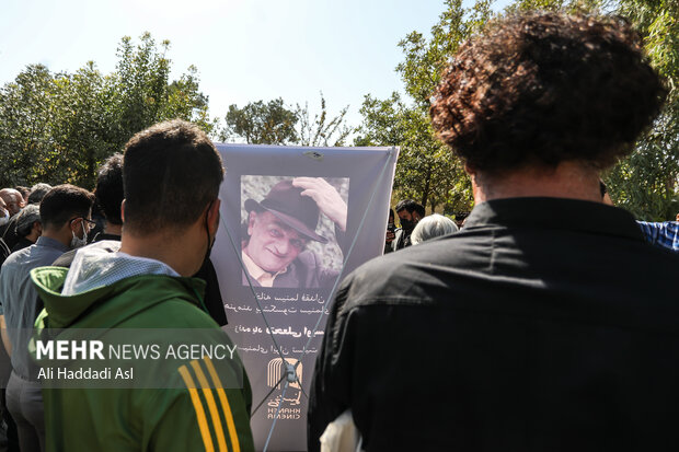 Funeral ceremony of Iranian actor Fathali Oveisi