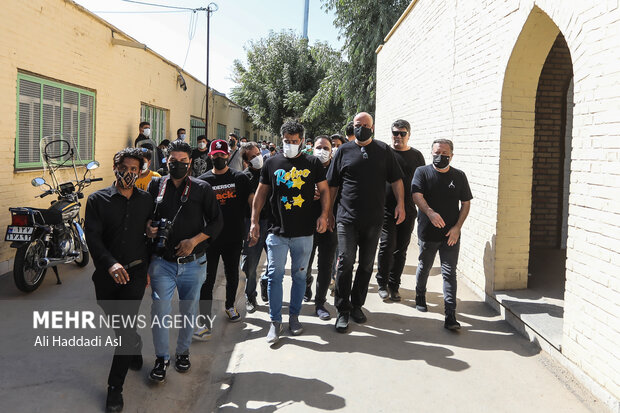 Funeral ceremony of Iranian actor Fathali Oveisi