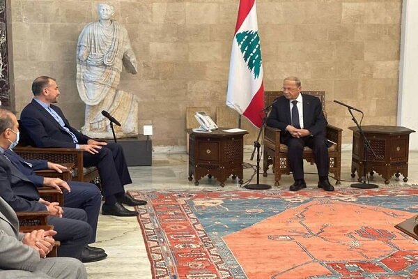 Emir Abdullahiyan Lübnan Cumhurbaşkanı ile görüştü