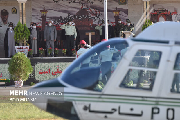 صبحگاه مشترک نیروی انتظامی در شیراز