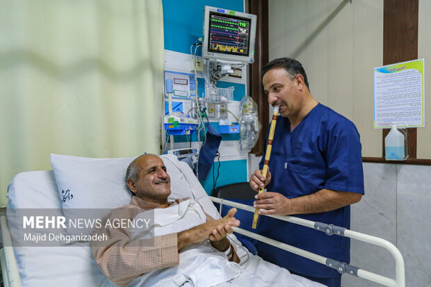 نوای نِی پرستار، مرهم درد بیماران