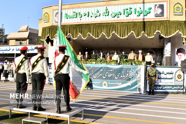 حفل صباحي مشترك لقيادة قوى الأمن الداخلي بالعاصمة طهران / بالصور