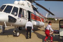 امدادرسانی هوایی به روستاهای سیل زده لامرد
