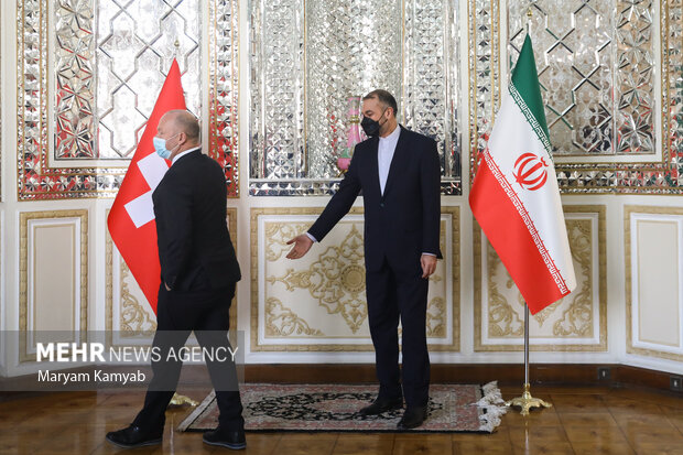 Swiss Natl. Council pres. visits Iran FM Amir-Abdollahian
