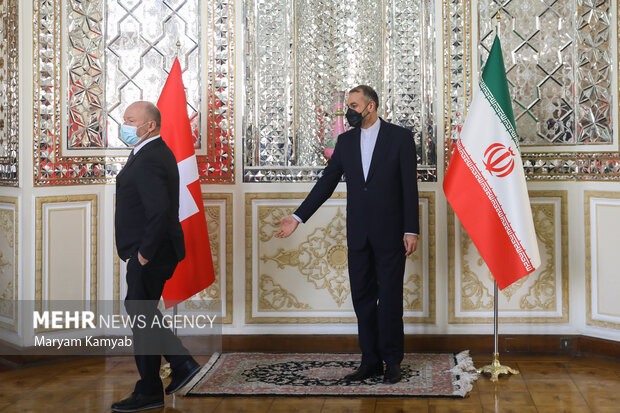 Swiss Natl. Council pres. visits Iran FM Amir-Abdollahian

