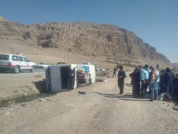 حادثه رانندگی در جاده خرم‌آباد- کوهدشت ۱۶ مصدوم بر جا گذاشت