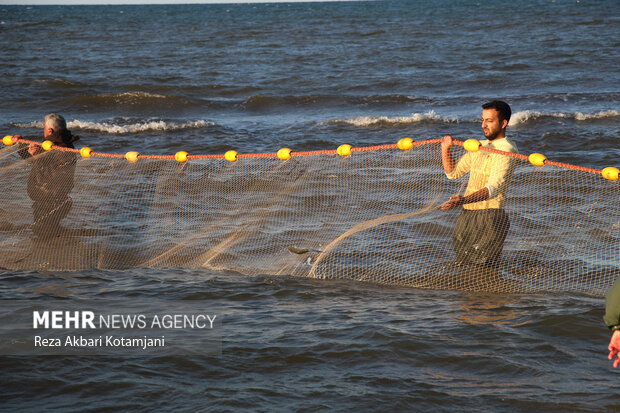 Fisherman in Gilan prov. in 1st day of fishing season
