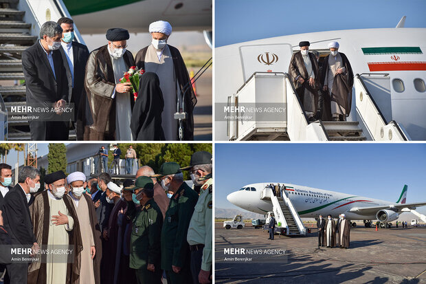 صدر ابراہیم رئيسی صوبہ فارس کے صدر مقام شیراز پہنچ گئے 