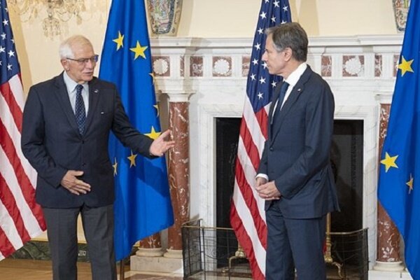 دیدار وزیر خارجه آمریکا با مسئول سیاست خارجی اروپا در واشنگتن