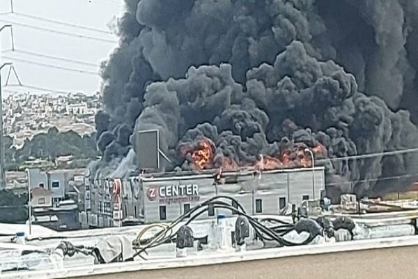 Huge fire breaks out in commercial complex in Occupied Lands