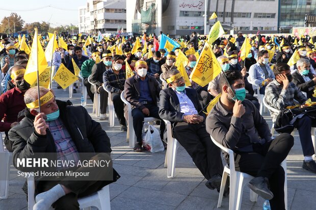 Pledging allegiance to Imam Mahdi (AS) ceremony in Mashhad