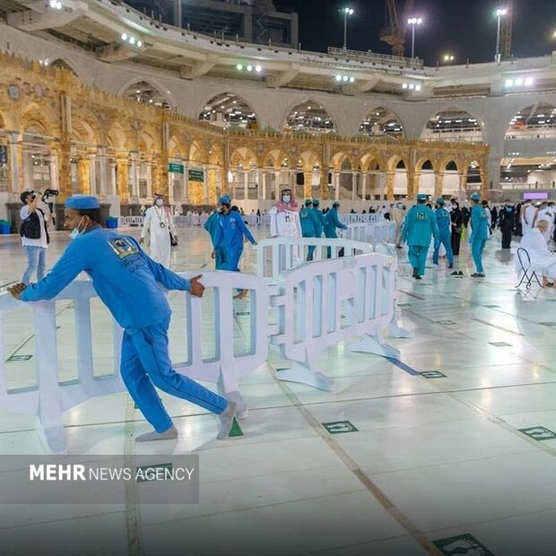بازگشت شرایط عادی در مسجد الحرام پس از شیوع کرونا 
