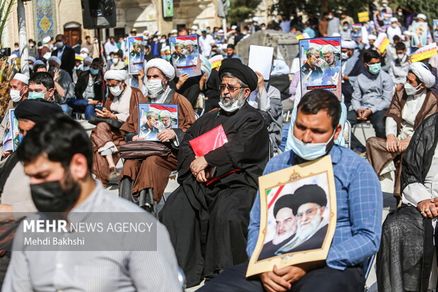 Iranian seminarians condemn mass murder of Afghan Muslims