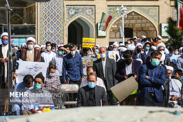 Iranian seminarians condemn mass murder of Afghan Muslims