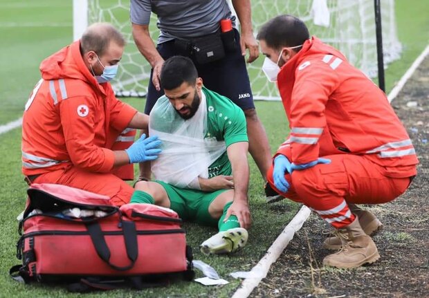 اختصاص پاداش پیروزی برابر تیم ملی ایران به بازیکن مصدوم لبنان