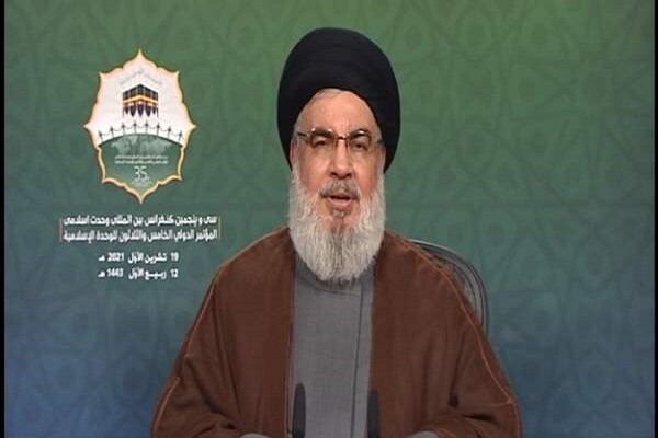 Nasrallah urges for unity among Muslims to foil enemy's plots