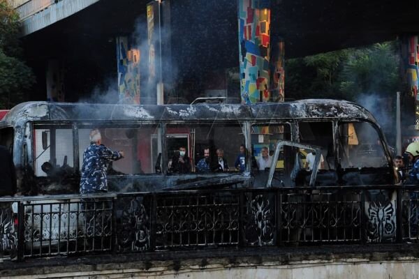 وقوع ۲ انفجار در مسیر حرکت اتوبوس نظامی در «دمشق»