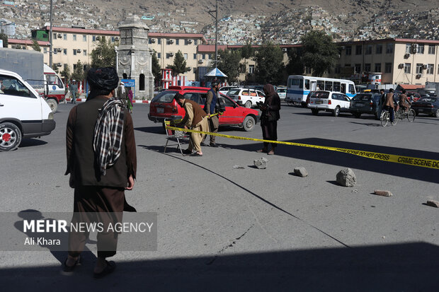 محل انفجار بمب صبح امروز در کابل