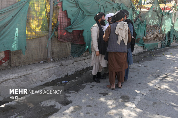 نیروهای طالبان در محل حادثه حضور دارند