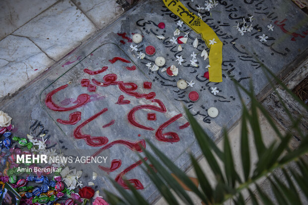 آیین بزرگداشت سالروز شهادت شهید منصور خادم الصادق در گلزار شهداء شیراز