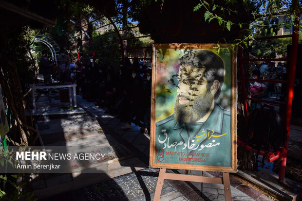 آیین بزرگداشت سالروز شهادت شهید منصور خادم الصادق در گلزار شهداء شیراز