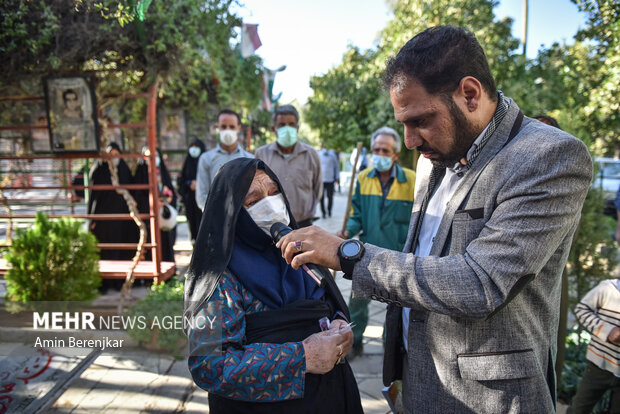 آیین بزرگداشت سالروز شهادت شهید منصور خادم الصادق در گلزار شهداء شیراز