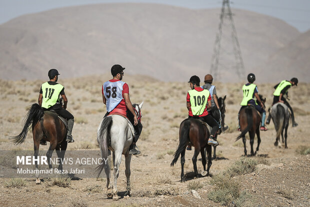 Endurance horse racing in Isfahan