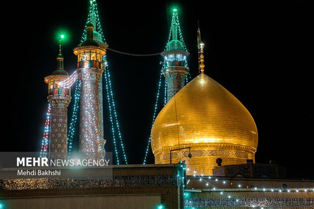 Hazrat Fatemeh Masumeh Holy Shrine on prophet birthday anniv.