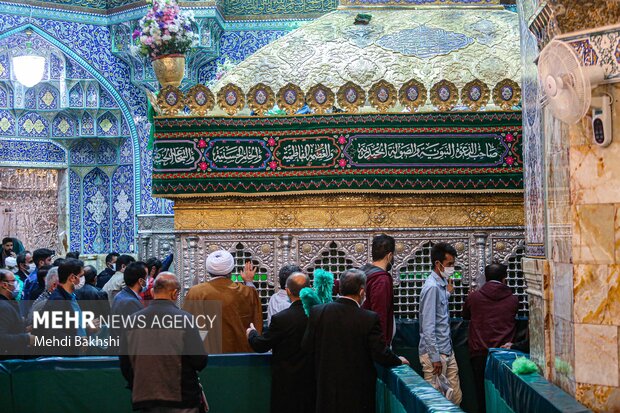 Hazrat Fatemeh Masumeh Holy Shrine on prophet birthday anniv.