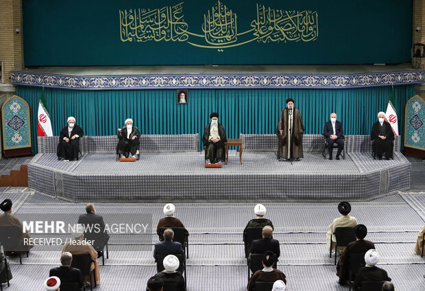 Leader's meeting with Islamic Unity Conf.'s guests